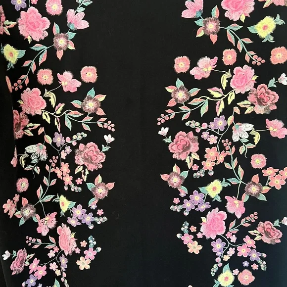 Zara Rubberized Floral T-Shirt Dress - Picture 4 of 4